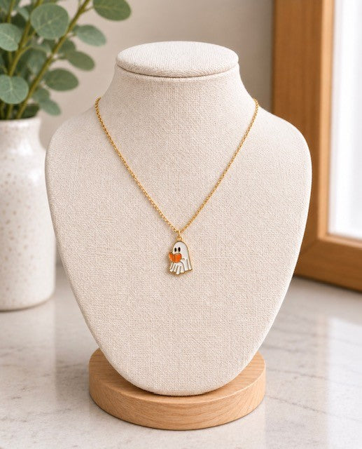 Reading Ghostie Necklace